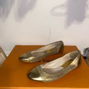 Michael Kors- Sparkly gold ballet flats